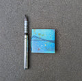 Tiny Blue Watercolor Sketchbook + Travel Brush